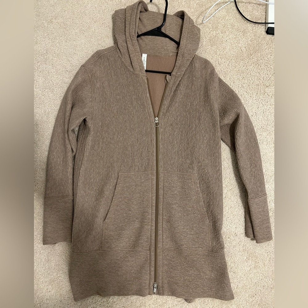 Lululemon hooded long zip up